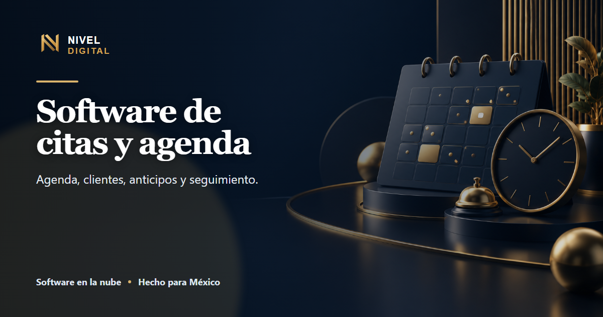 Presentación de Software de citas y agenda de Nivel Digital